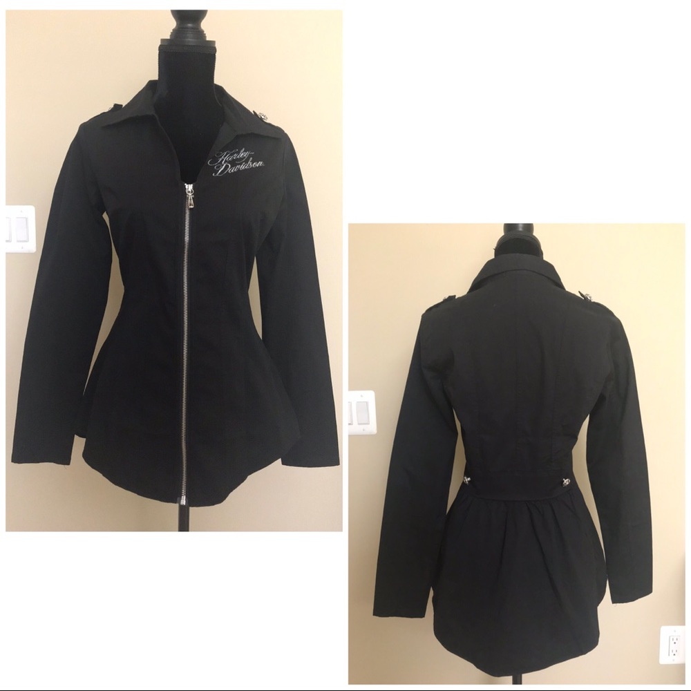 Harley Davidson Zipper Down Tapered Shirt